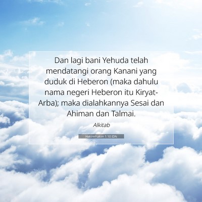 Hakim-hakim 1:10 Ayat Alkitab Dijelaskan