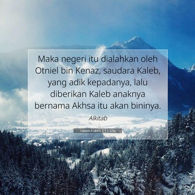 Hakim-hakim 1:13 Ayat Alkitab Dijelaskan