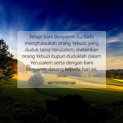 Hakim-hakim 1:21 Ayat Alkitab Dijelaskan