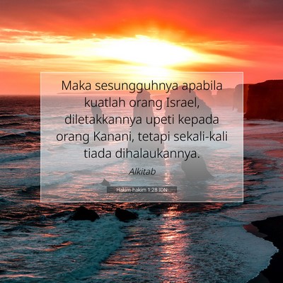 Hakim-hakim 1:28 Ayat Alkitab Dijelaskan