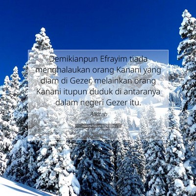 Hakim-hakim 1:29 Ayat Alkitab Dijelaskan