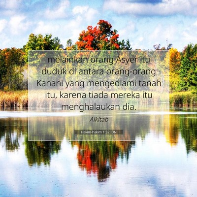 Hakim-hakim 1:32 Ayat Alkitab Dijelaskan