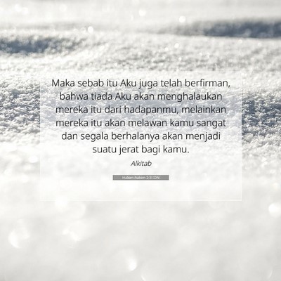 Hakim-hakim 2:3 Ayat Alkitab Dijelaskan