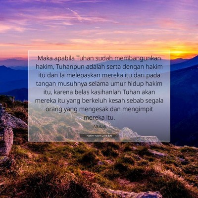 Hakim-hakim 2:18 IDN Gambar Ayat Alkitab
