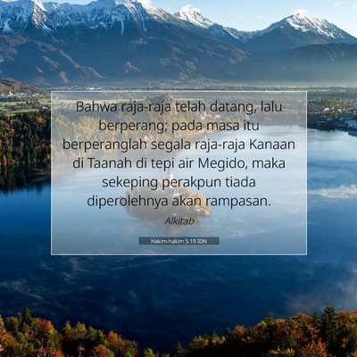 Hakim-hakim 5:19 Ayat Alkitab Dijelaskan