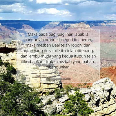Hakim-hakim 6:28 Ayat Alkitab Dijelaskan