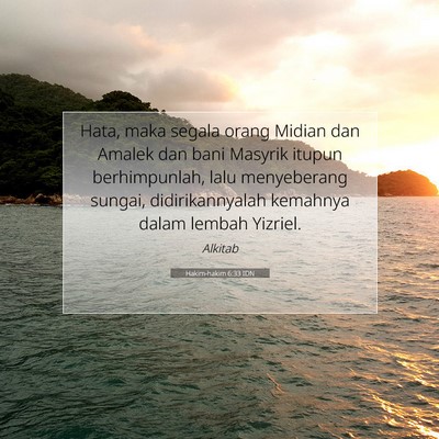 Hakim-hakim 6:33 IDN Gambar Ayat Alkitab