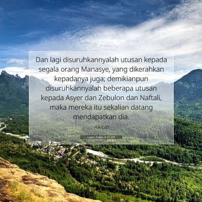 Hakim-hakim 6:35 Ayat Alkitab Dijelaskan