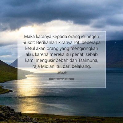 Hakim-hakim 8:5 Ayat Alkitab Dijelaskan