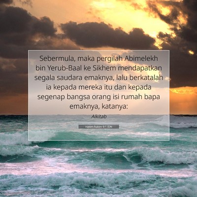 Hakim-hakim 9:1 IDN Gambar Ayat Alkitab