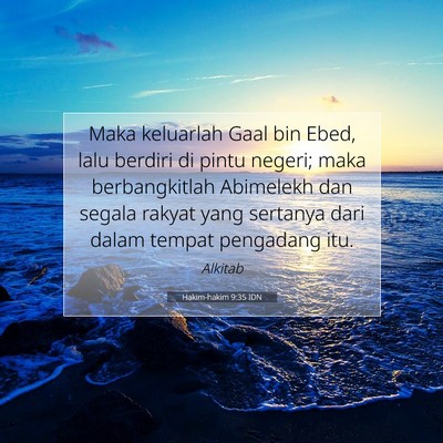 Hakim-hakim 9:35 Ayat Alkitab Dijelaskan