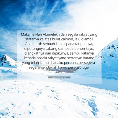 Hakim-hakim 9:48 Ayat Alkitab Dijelaskan