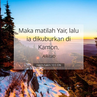 Hakim-hakim 10:5 Ayat Alkitab Dijelaskan