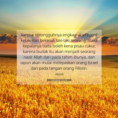 Hakim-hakim 13:5 IDN Gambar Ayat Alkitab