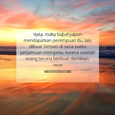 Hakim-hakim 14:10 Ayat Alkitab Dijelaskan