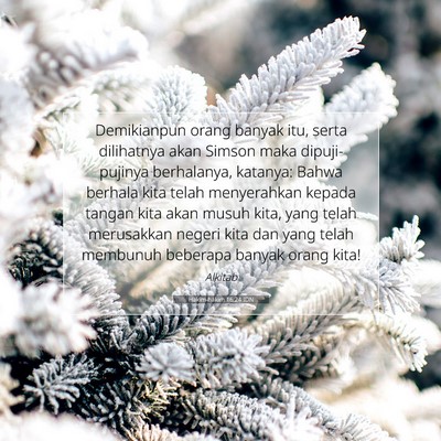 Hakim-hakim 16:24 IDN Gambar Ayat Alkitab