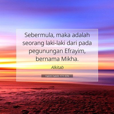 Hakim-hakim 17:1 IDN Gambar Ayat Alkitab