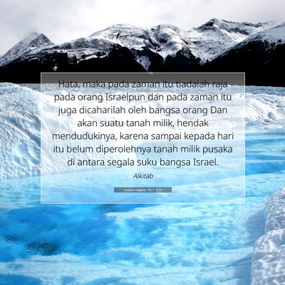 Hakim-hakim 18:1 Ayat Alkitab Dijelaskan