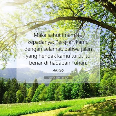Hakim-hakim 18:6 IDN Gambar Ayat Alkitab