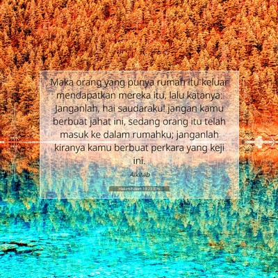 Hakim-hakim 19:23 Ayat Alkitab Dijelaskan
