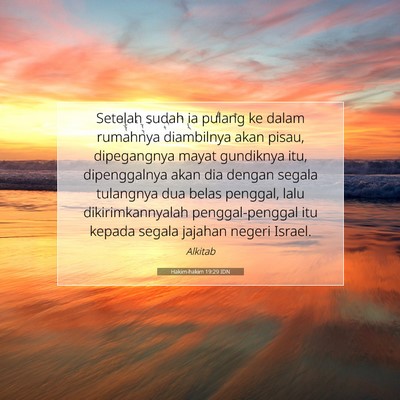 Hakim-hakim 19:29 Ayat Alkitab Dijelaskan