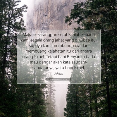 Hakim-hakim 20:13 Ayat Alkitab Dijelaskan