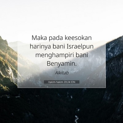 Hakim-hakim 20:24 Ayat Alkitab Dijelaskan