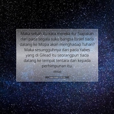 Hakim-hakim 21:8 IDN Gambar Ayat Alkitab