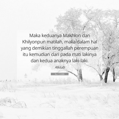 Rut 1:5 IDN Gambar Ayat Alkitab