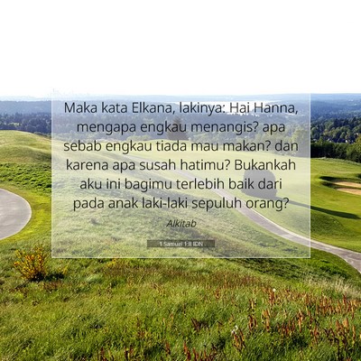 1 Samuel 1:8 Ayat Alkitab Dijelaskan