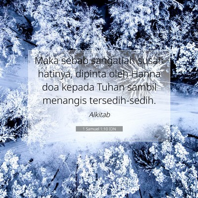 1 Samuel 1:10 Ayat Alkitab Dijelaskan