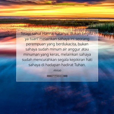 1 Samuel 1:15 Ayat Alkitab Dijelaskan