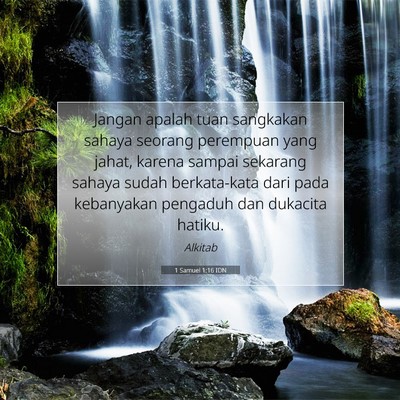 1 Samuel 1:16 Ayat Alkitab Dijelaskan