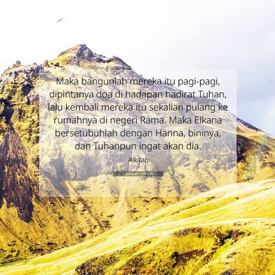 1 Samuel 1:19 Ayat Alkitab Dijelaskan