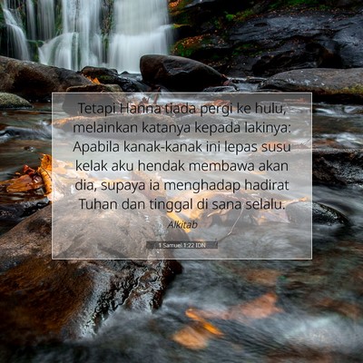 1 Samuel 1:22 Ayat Alkitab Dijelaskan