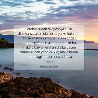 1 Samuel 1:24 Ayat Alkitab Dijelaskan