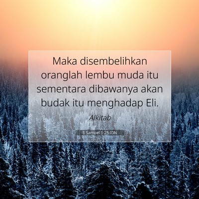 1 Samuel 1:25 Ayat Alkitab Dijelaskan