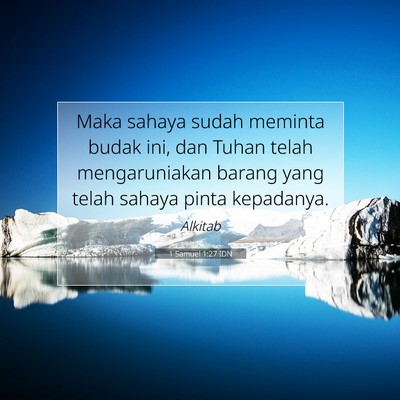 1 Samuel 1:27 Ayat Alkitab Dijelaskan