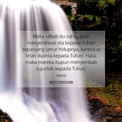 1 Samuel 1:28 Ayat Alkitab Dijelaskan