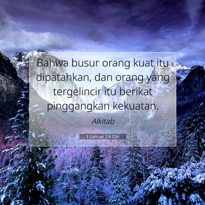 1 Samuel 2:4 IDN Gambar Ayat Alkitab