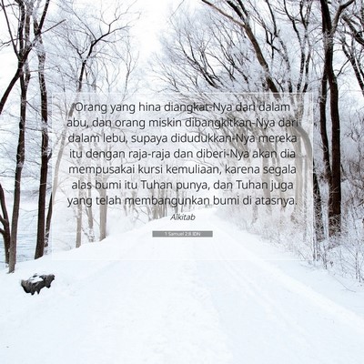 1 Samuel 2:8 IDN Gambar Ayat Alkitab
