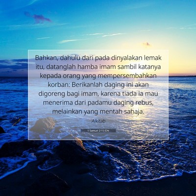 1 Samuel 2:15 IDN Gambar Ayat Alkitab