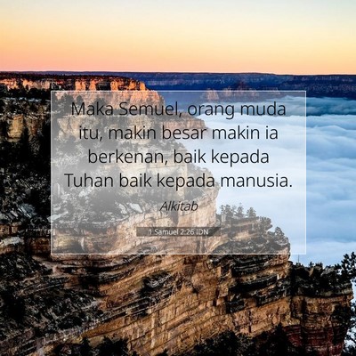 1 Samuel 2:26 IDN Gambar Ayat Alkitab