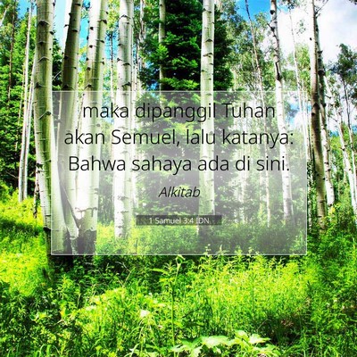 1 Samuel 3:4 Ayat Alkitab Dijelaskan