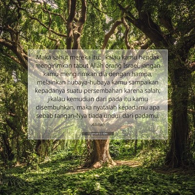 1 Samuel 6:3 Ayat Alkitab Dijelaskan