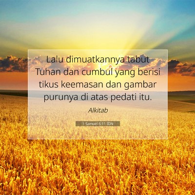 1 Samuel 6:11 Ayat Alkitab Dijelaskan