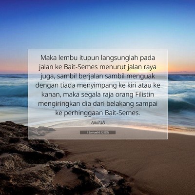 1 Samuel 6:12 Ayat Alkitab Dijelaskan