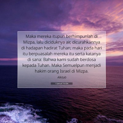 1 Samuel 7:6 Ayat Alkitab Dijelaskan