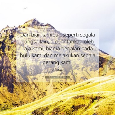 1 Samuel 8:20 Ayat Alkitab Dijelaskan