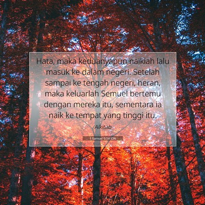 1 Samuel 9:14 Ayat Alkitab Dijelaskan